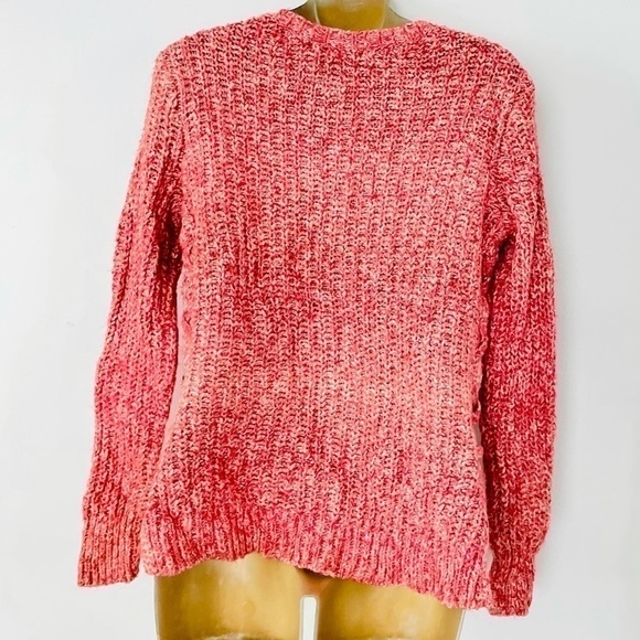Lucky Brand boho chunky knit sweater size small red distressed - Picture 2 of 4
